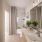 Spa-Like Bathrooms featuring Framed Mirrors with Accent Pendant Lighting