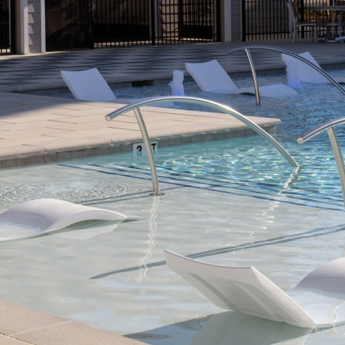 Resort-Style, Saltwater Pool with Two Sun Shelves and Underwater Benches Resort-Style, Saltwater Pool with Two Sun Shelves and Underwater Benches