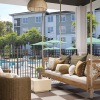 Poolside lounge spaces